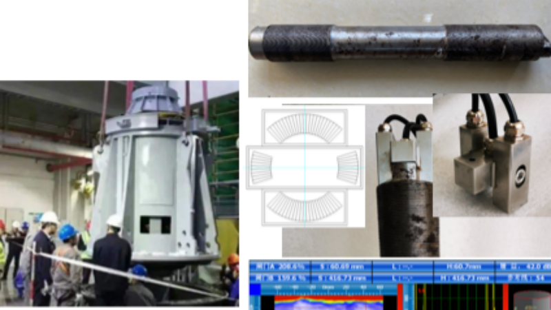 HTGR arc-shaped bolt phased array guided wave detection